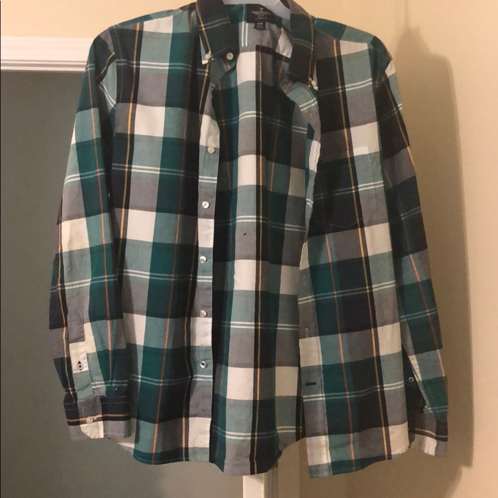 Plaid long-sleeve shirt